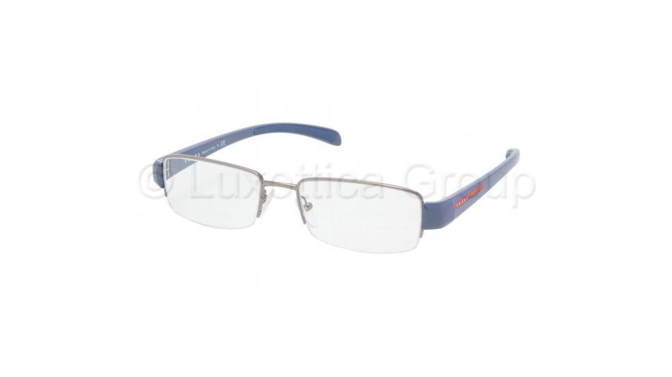 Prada Linea Rosa Eyeglass Frames PS55AV GW71O1-5117 - Gunmetal Frame, 51 mm Lens Diameter