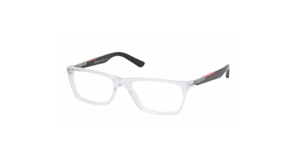 Prada Linea Rosa PS 01BV Eyeglasses Styles - Crystal Frame w/Non-Rx 52 mm Diameter Lenses, 2AZ1O1-5216