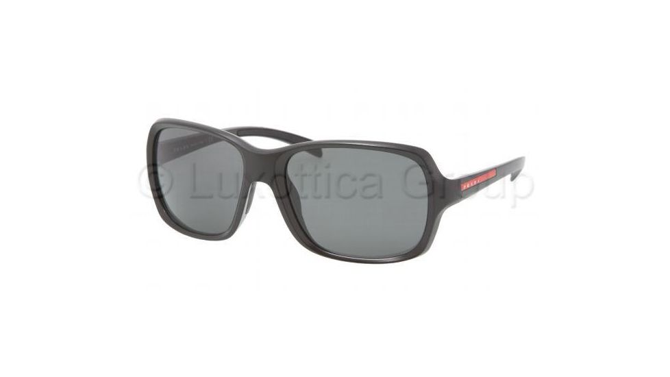 Prada Linea Rosa PS07LS Bifocal Sunglasses - Matte Black+black Rubb. Frame / 61 mm Prescription Lenses, 1BO1A1-6118