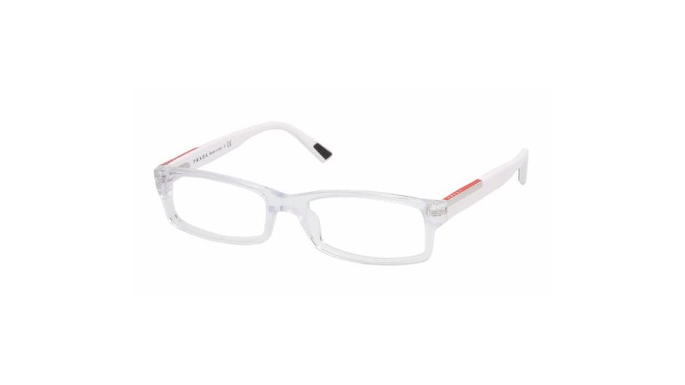 Prada Linea Rosa PS 10AV Eyeglasses Styles - Crystal Frame w/Non-Rx 52 mm Diameter Lenses, AAC1O1-5217