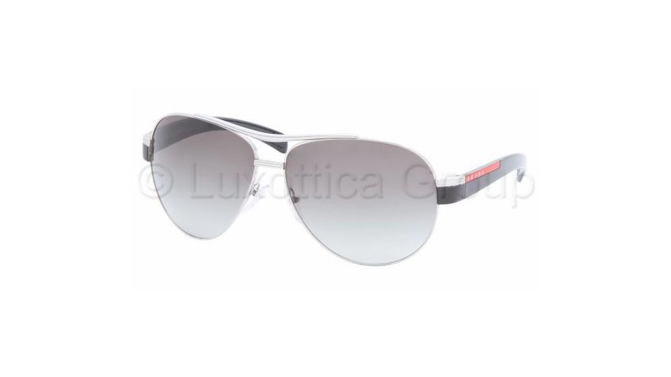 Prada Linea Rosa PS50IS Progressive Sunglasses - Silver Frame / 62 mm Prescription Lenses, 1BC3M1-6212