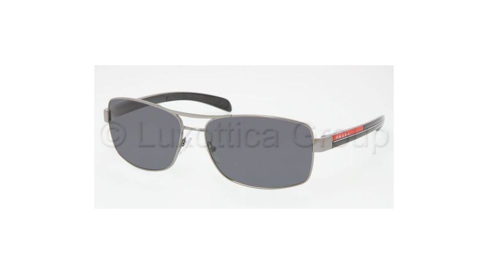 Prada Linea Rosa PS50LS Sunglasses with No-Line Progressive Rx Prescription Lenses PS50LS-1AB5Z1-5915 - Lens Diameter: 59 mm