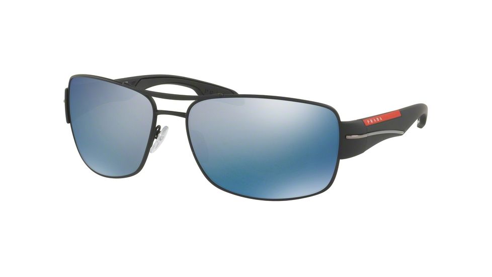 Prada PS53NS Single Vision Prescription Sunglasses PS53NS-DG02E0-65 - Lens Diameter 65 mm, Frame Color Black Rubber