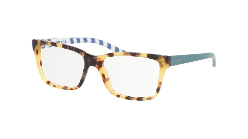 Prada MILLENNIALS PR17VV Progressive Prescription Eyeglasses, 52mm, Medium Havana, PR17VV-7S01O1-52-PRO