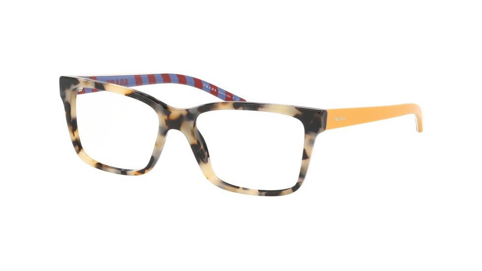 Prada MILLENNIALS PR17VV Progressive Prescription Eyeglasses, 52mm, Black Havana, PR17VV-KAD1O1-52-PRO
