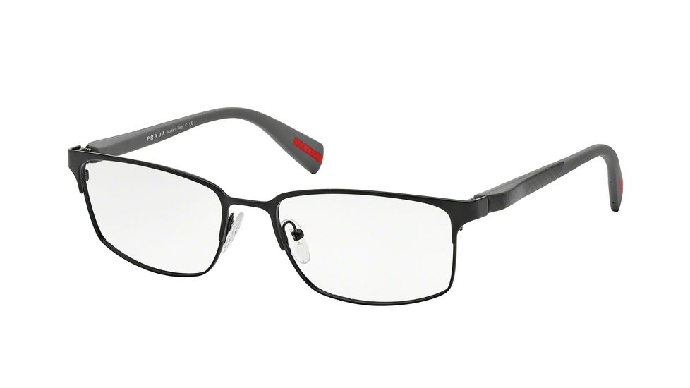 Prada NETEX PS50FV Single Vision Prescription Eyeglasses 7AX1O1-56 - Black Frame