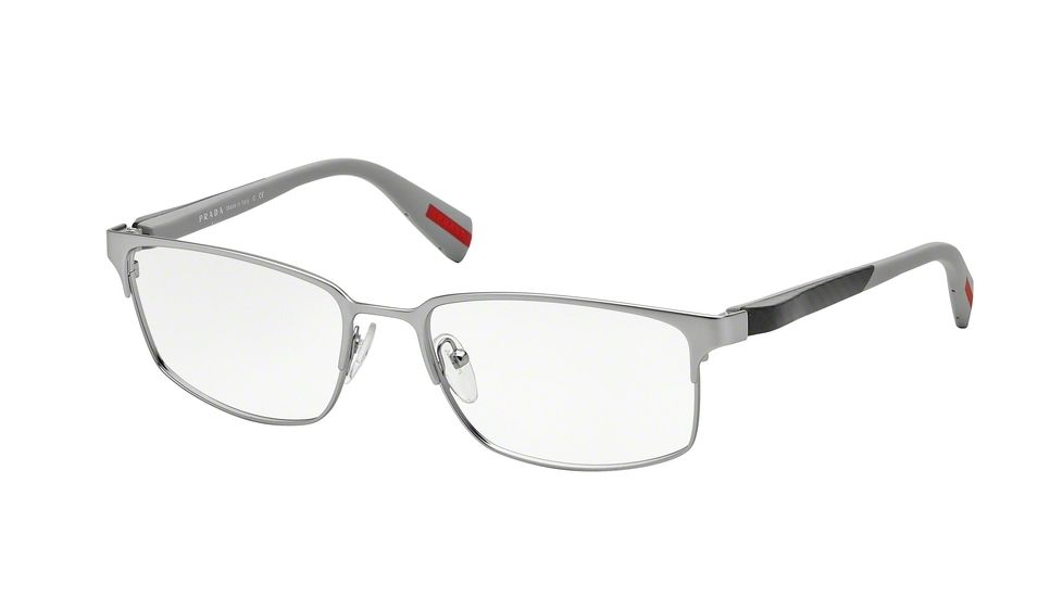 Prada NETEX PS50FV Single Vision Prescription Eyeglasses TIH1O1-54 - Matte Grey Frame