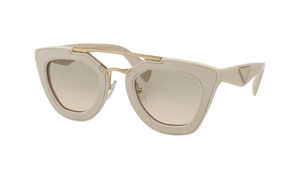 Prada ORNATE PR14SS Bifocal Prescription Sunglasses PR14SS-UFP3H2-49 - Lens Diameter 49 mm, Frame Color Ivory