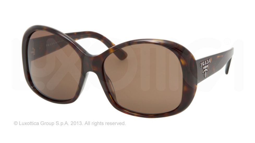 Prada PR 03MS 56 PR03MS Single Vision Prescription Sunglasses PR03MS-2AU8C1-59 - Lens Diameter 59 mm, Lens Diameter 59 mm, Frame Color Havana