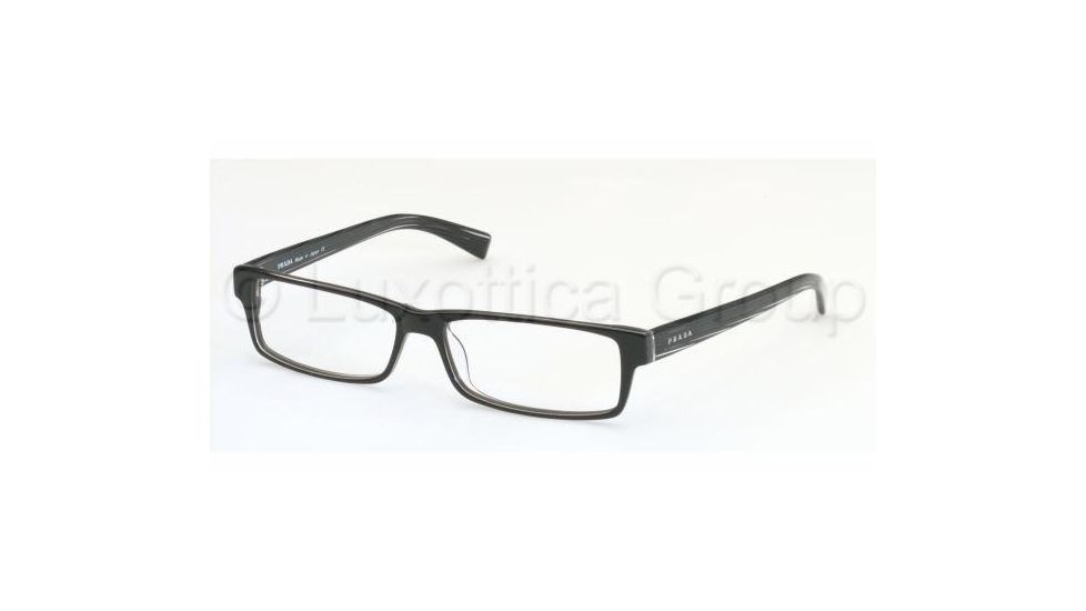 Prada PR07E Bifocal Eyeglasses - Black Crystal Frame / 52 mm Prescription Lenses, 6AW1O1-5214