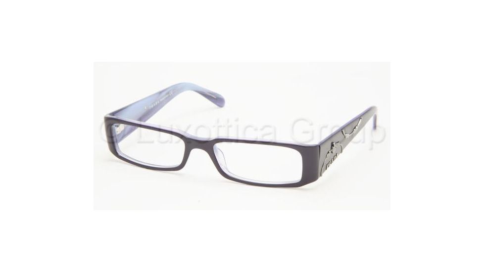 Prada PR07IV Progressive Eyeglasses - Top Violet On Lilac Frame / 53 mm Prescription Lenses, 7ON1O1-5316
