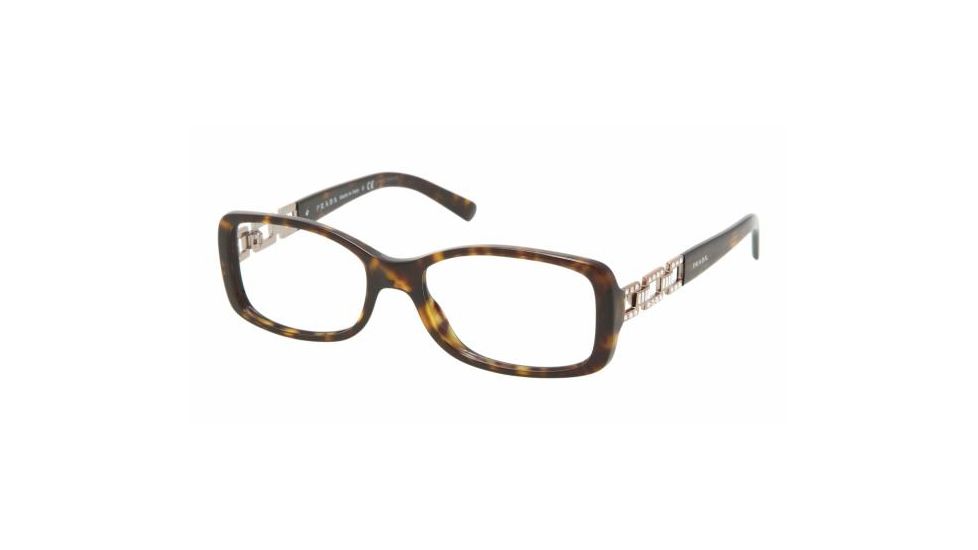 Prada PR 13MV Eyeglasses Styles - Havana Frame w/Non-Rx 51 mm Diameter Lenses, 2AU1O1-5116