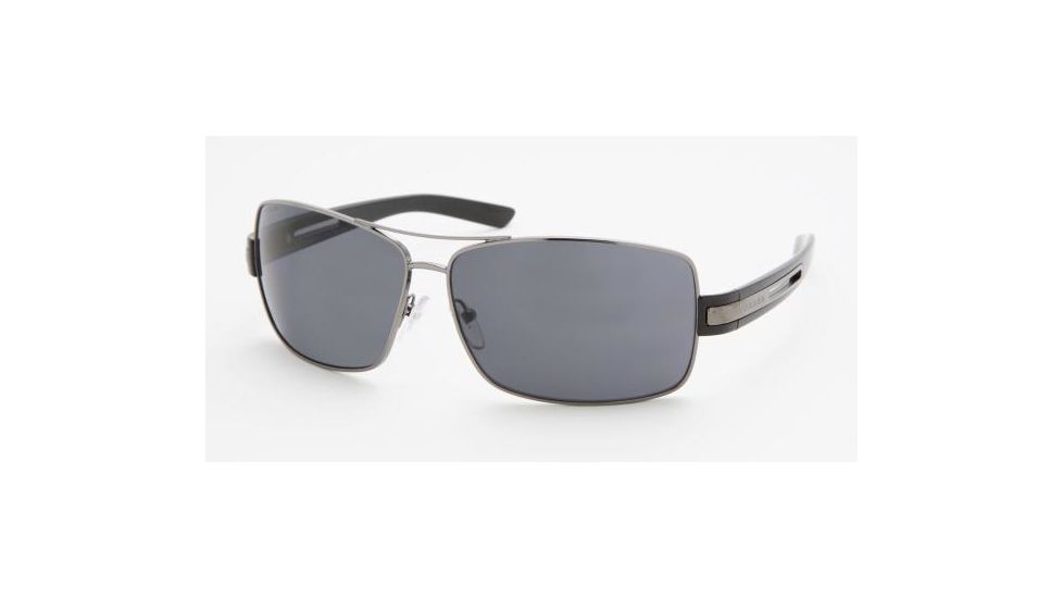 Prada PR 54IS Sunglasses Styles - Gunmetal Frame / Polarized Gray Lenses, 5AV5Z1-6412