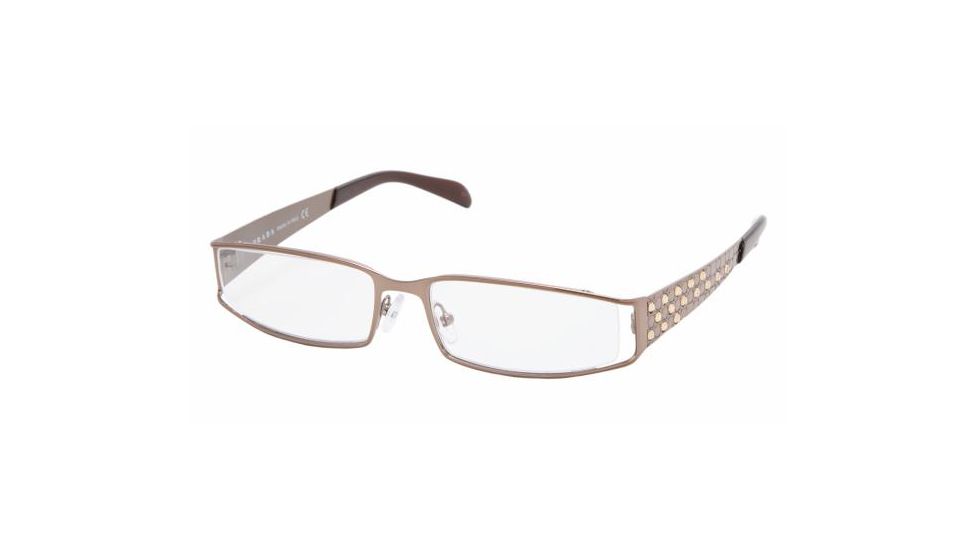 Prada PR64LV Bifocal Eyeglasses - Bronze Demo Lens Frame / 52 mm Prescription Lenses, 1BI1O1-5216