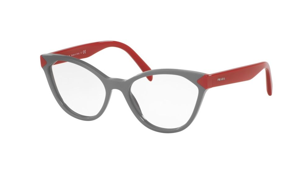 Prada PR02TV Progressive Prescription Eyeglasses UR91O1-52 - Grey Frame