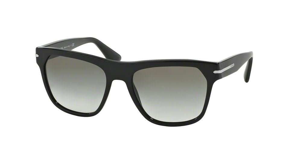 Prada PR03RS Single Vision Prescription Sunglasses PR03RS-1AB0A7-55 - Lens Diameter 55 mm, Frame Color Black