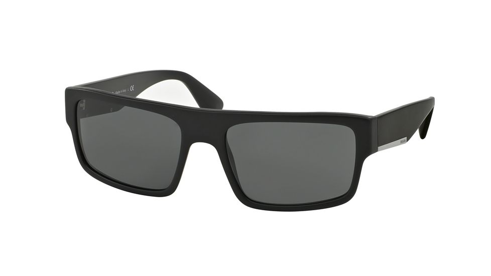 Prada PR04RS Sunglasses 1BO1A1-58 - Matte Black Frame, Gray Lenses