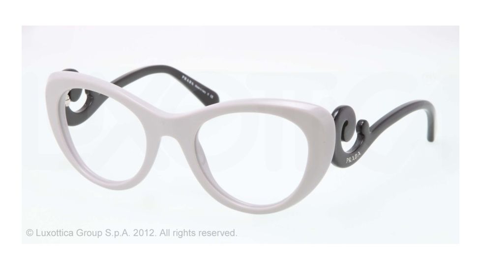 Prada PR06QV Eyeglass Frames QE01O1-49 - Grey Frame