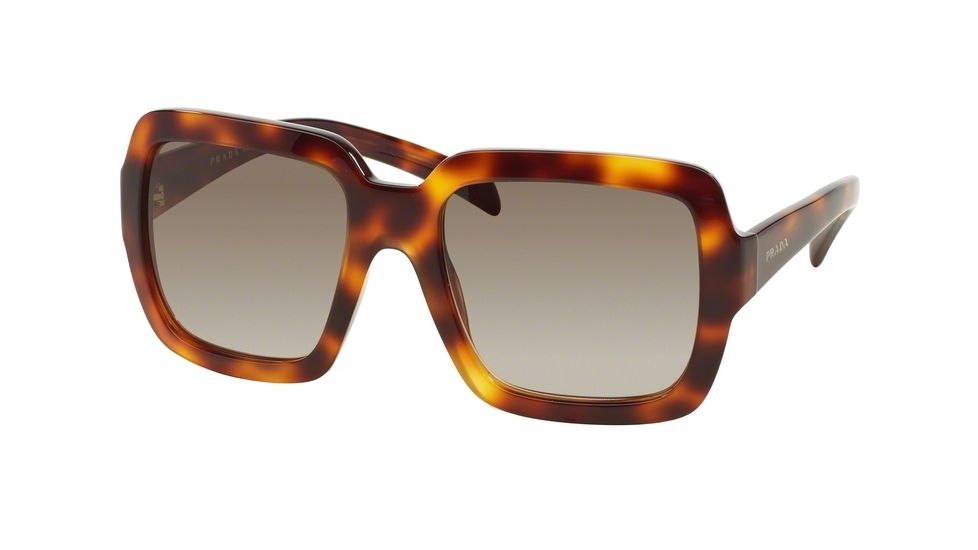 Prada PR07RS Progressive Prescription Sunglasses PR07RS-TKR3D0-56 - Lens Diameter 56 mm, Frame Color Havana