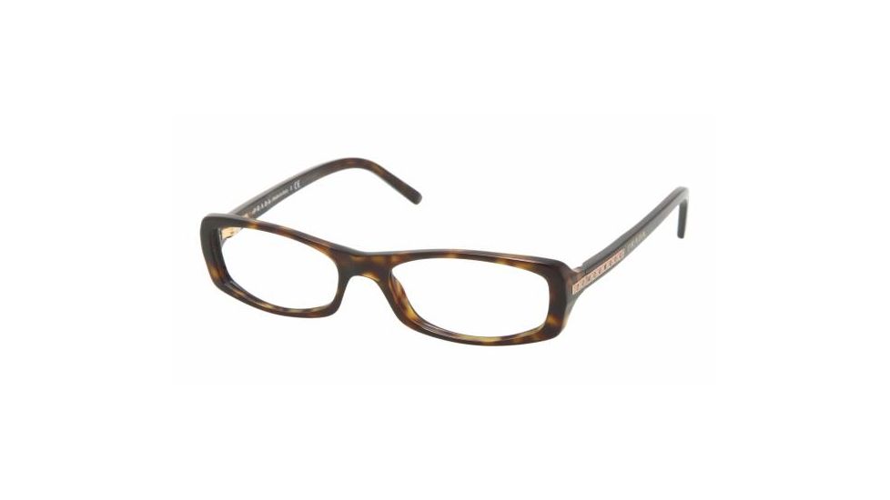 Prada PR09MV Progressive Eyeglasses - Havana Demo Lens Frame / 51 mm Prescription Lenses, 2AU1O1-5116