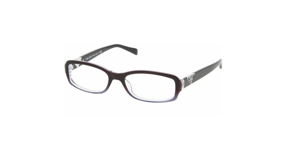 Prada PR10NV Single Vision Prescription Eyewear ZXN1O1-5316 - Violet Gradient 