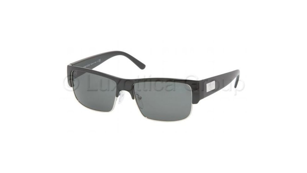 Prada PR11MS Sunglasses, Black Frame, Gray Lenses 1AB1A1-5616