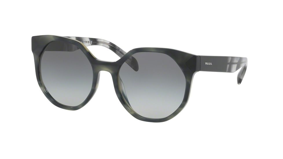 Prada PR11TSF Bifocal Prescription Sunglasses PR11TSF-USI3M1-55 - Lens Diameter 55 mm, Frame Color Striped Grey