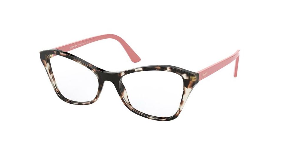 Prada PR11XV Eyeglass Frames UAO1O1-51 - Spotted Opal Brown