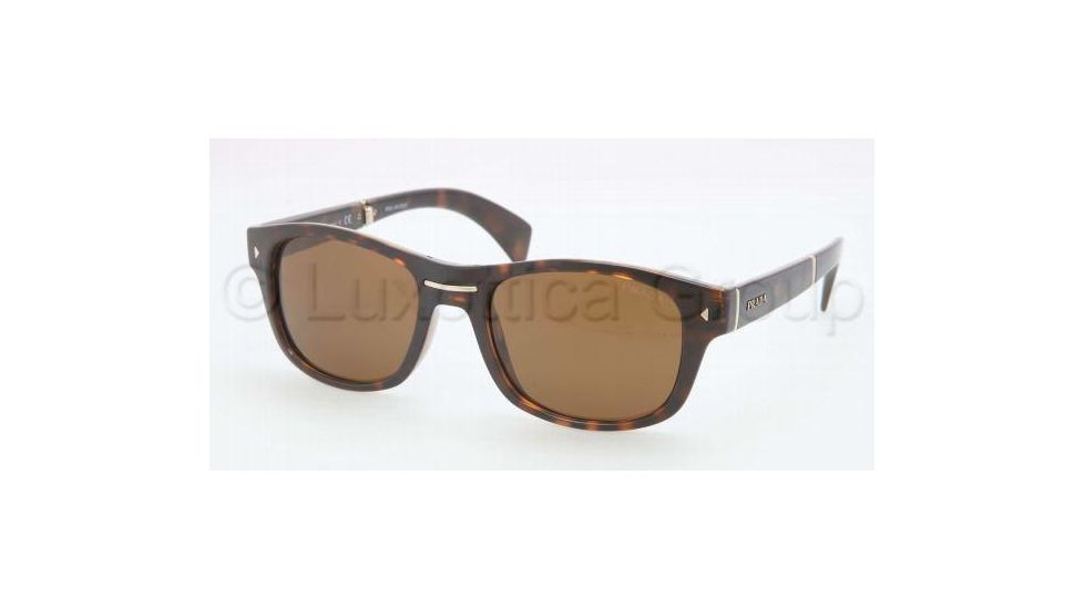 Prada PR14OS Sunglasses 2AU1H0-5420 - Havana Frame, Brown Lenses