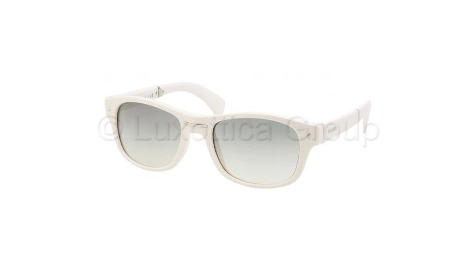 Prada PR14OS Single Vision Prescription Sunglasses PR14OS-7S30B1-5420 - Lens Diameter 54 mm, Frame Color Ivory Crystal