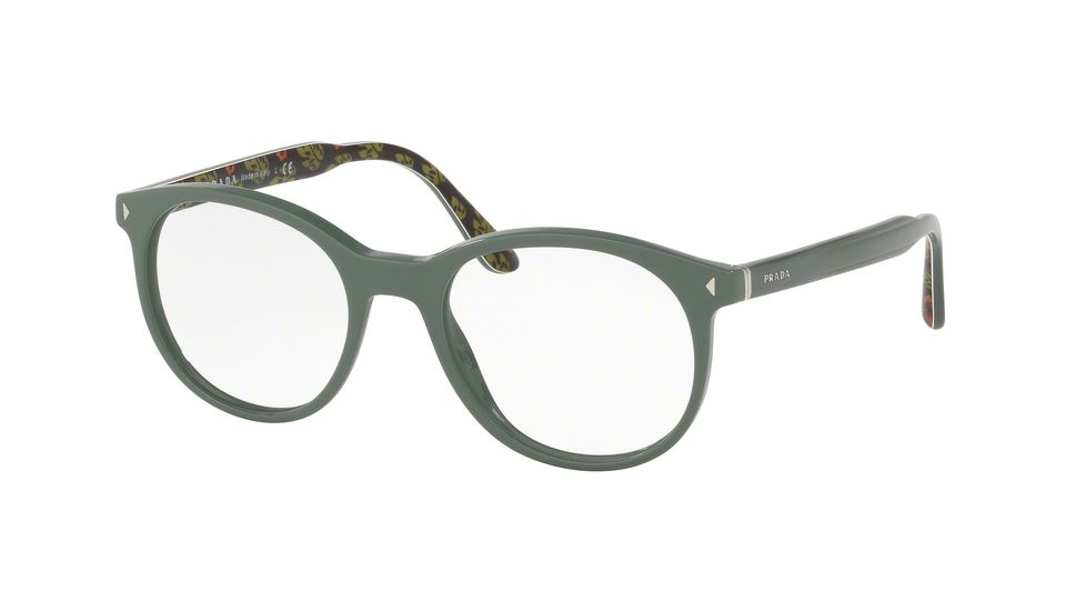 Prada PR14TV Bifocal Prescription Eyeglasses VAS1O1-50 - Green Frame
