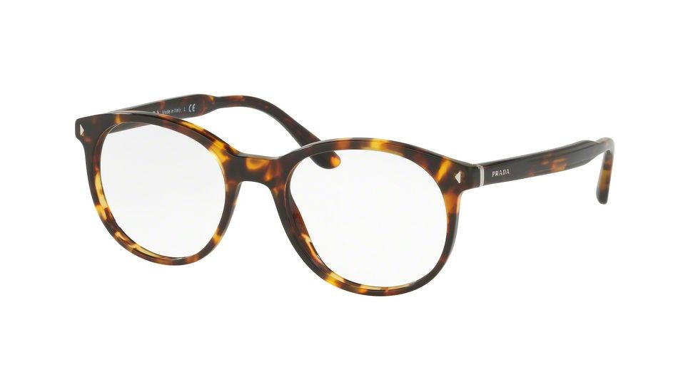 Prada PR14TVF Bifocal Prescription Eyeglasses VAU1O1-52 - Havana Frame