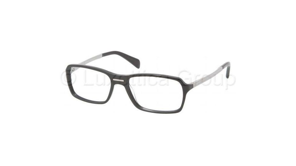 Prada PR15NV Eyeglass Frames BRO1O1-5417 - Top Black/Saffiano 