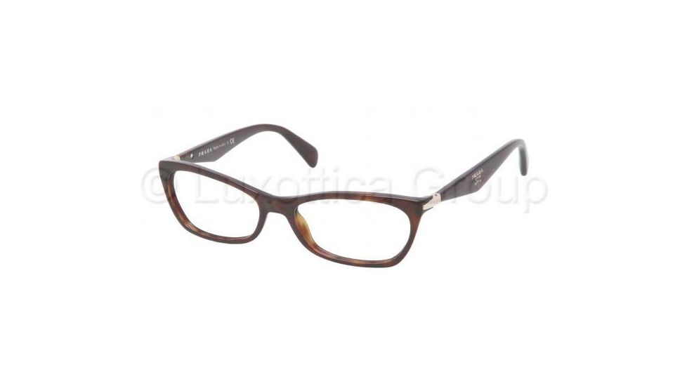 Prada PR15PV Progressive Prescription Eyeglasses 2AU1O1-5516 - Havana Frame