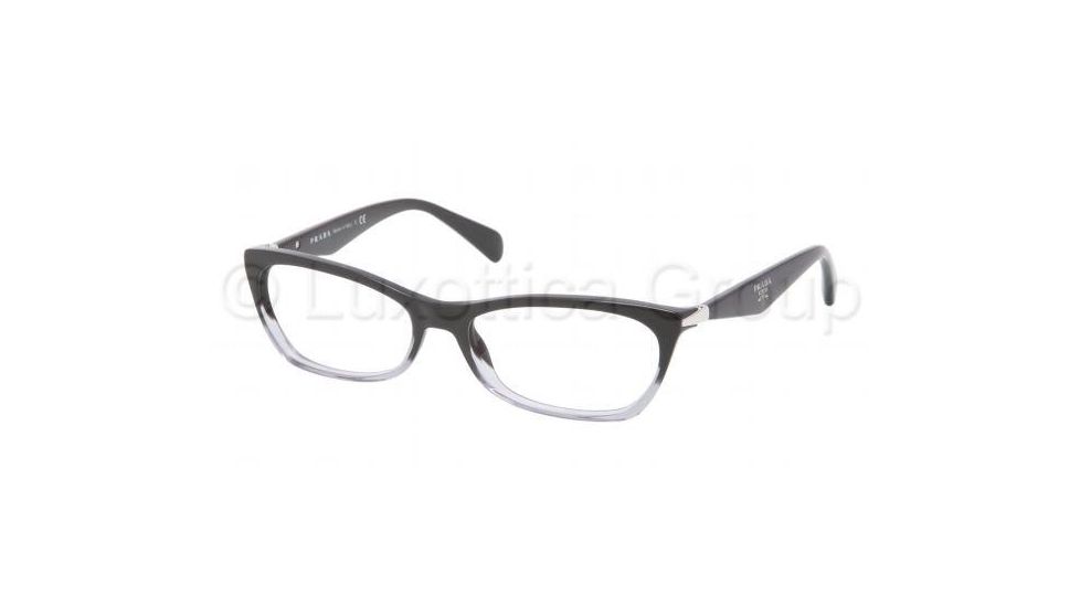 Prada PR15PV Progressive Prescription Eyeglasses ZYY1O1-5316 - Black Gradient Frame