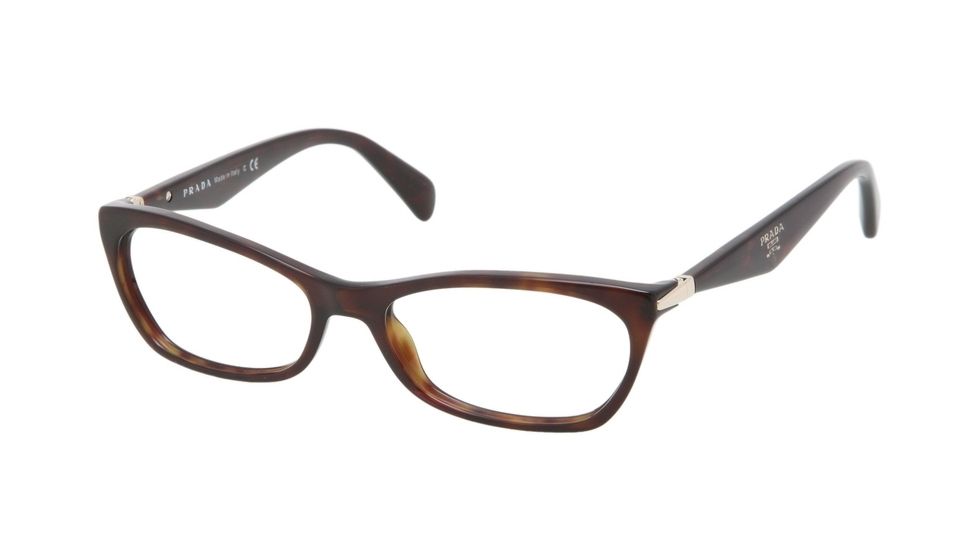 Prada PR15PVA Eyeglass Frames 2AU1O1-55 - Havana Frame