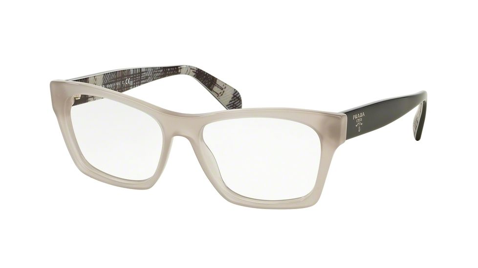 Prada PR22SV Progressive Prescription Eyeglasses UFH1O1-54 - Opal Beige Frame