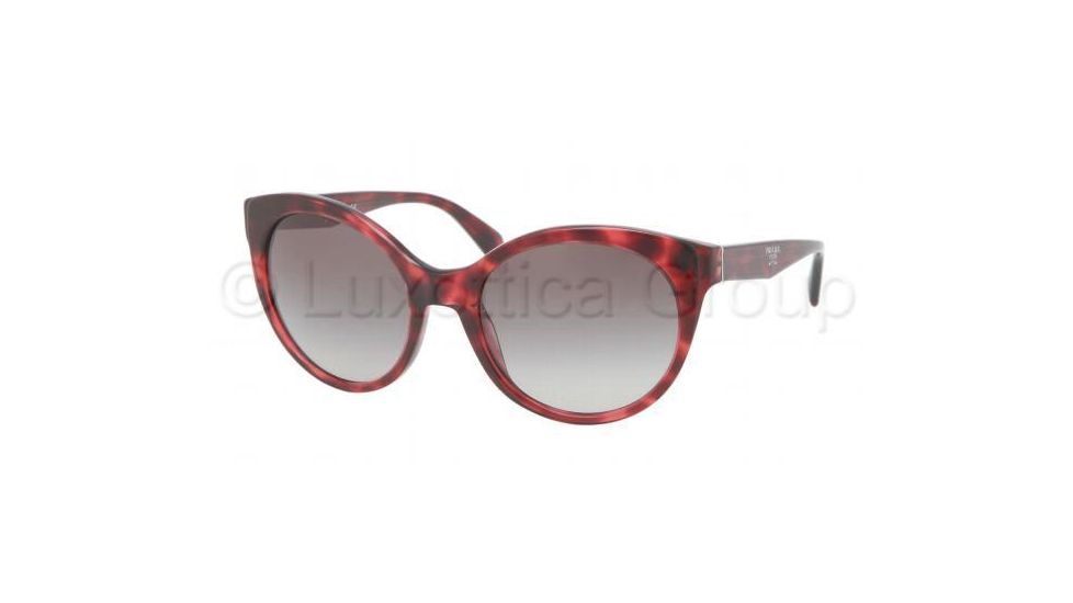 Prada PR23OS Sunglasses KAQ0A7-5620 - Red Havana Frame, Gray Gradient Lenses