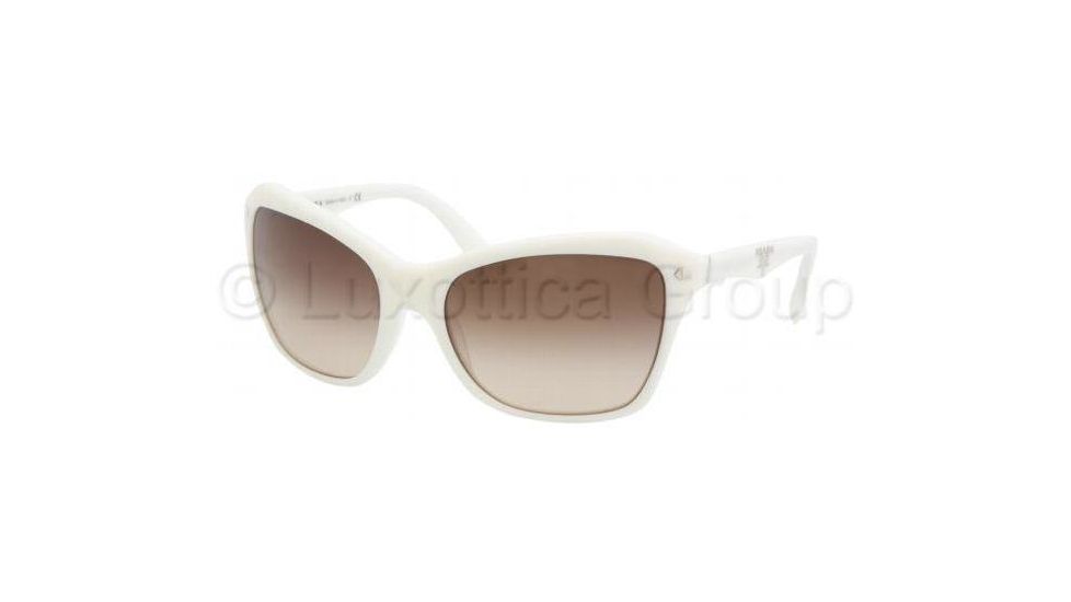 Prada PR24NS Sunglasses 7S36S1-6118 - Ivory Brown Gradient