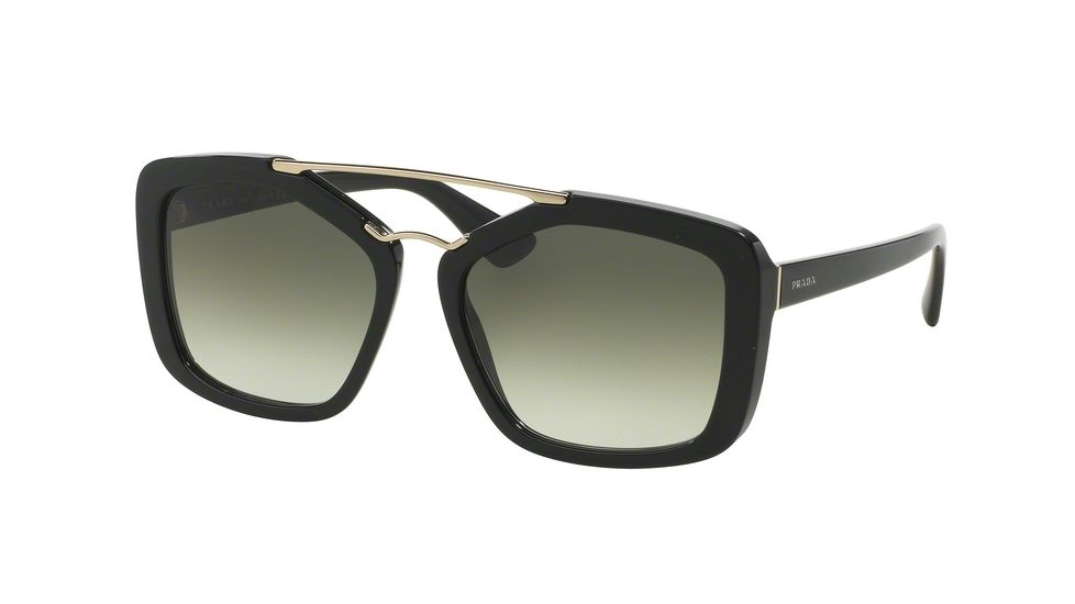 Prada PR24RSF Progressive Prescription Sunglasses PR24RSF-1AB0A7-56 - Lens Diameter 56 mm, Frame Color Black