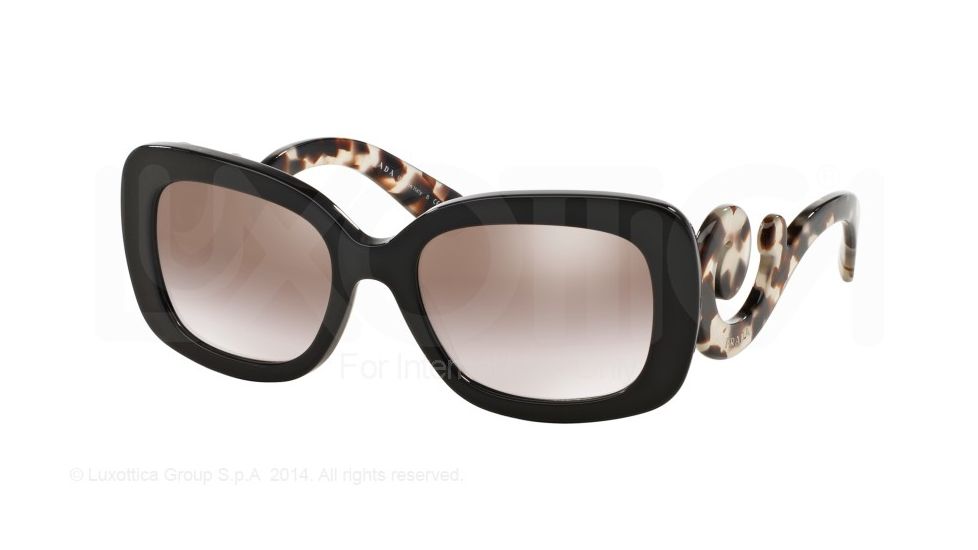 Prada PR27OS Sunglasses UAO4O0-54 - Brown Frame, Gradient Brown Mirror Silver Lenses