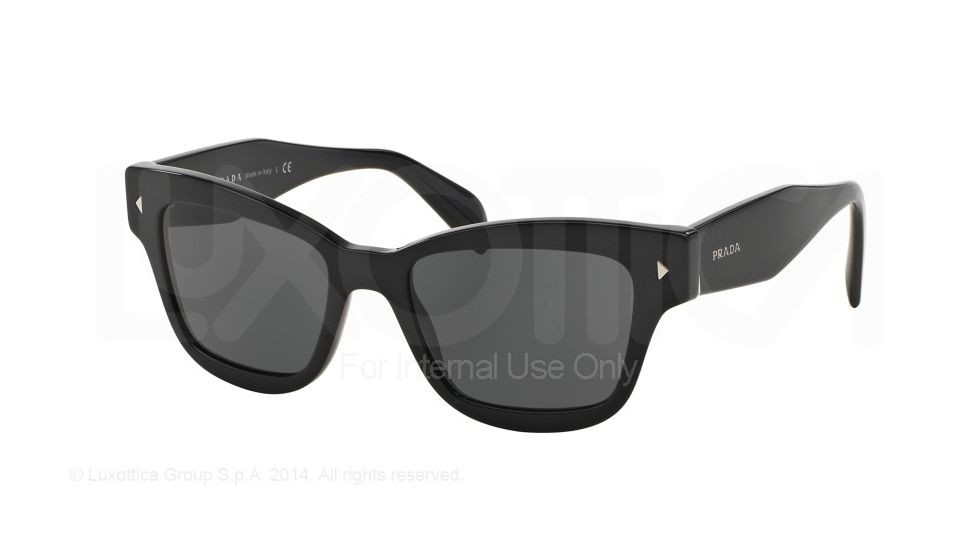 Prada PR29RS Single Vision Prescription Sunglasses PR29RS-1AB1A1-51 - Lens Diameter 51 mm, Frame Color Black