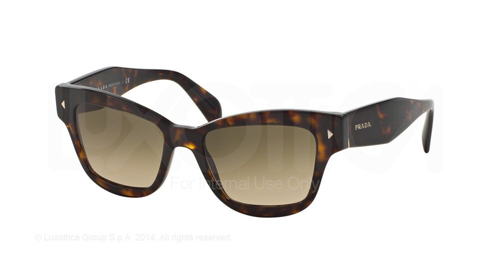 Prada PR29RS Single Vision Prescription Sunglasses PR29RS-2AU3D0-51 - Lens Diameter 51 mm, Frame Color Havana