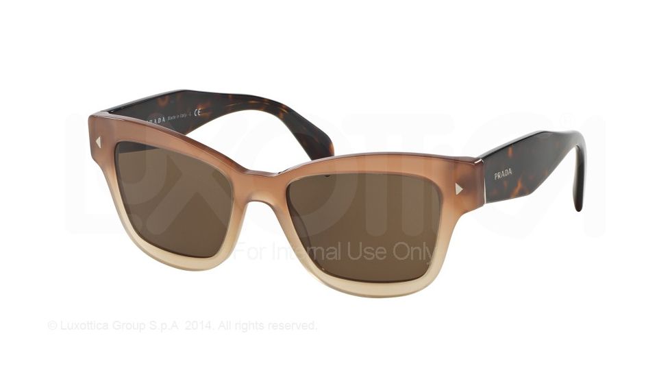 Prada PR29RS Single Vision Prescription Sunglasses PR29RS-UBI8C1-51 - Lens Diameter 51 mm, Frame Color Brown Gradient
