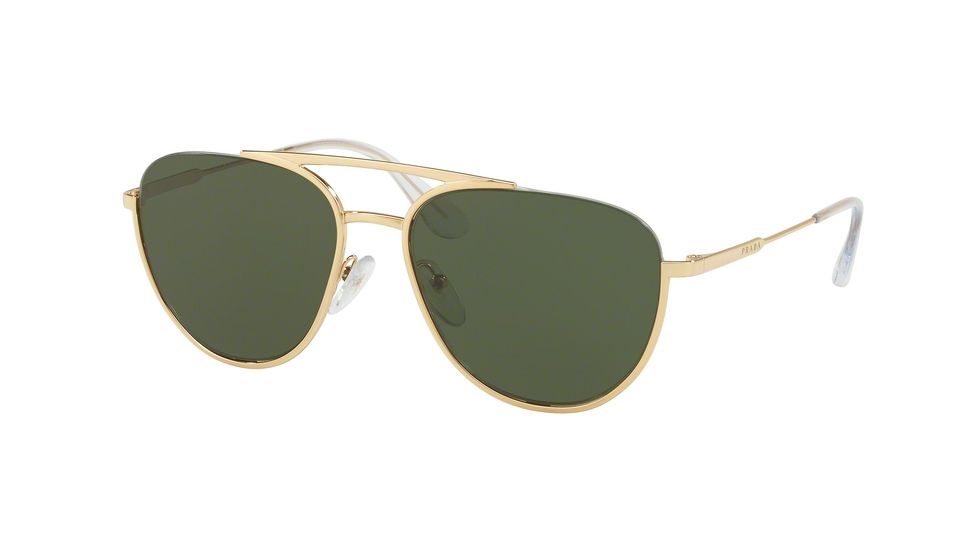 Prada PR50US Progressive Prescription Sunglasses PR50US-5AK1I0-56 - Lens Diameter 56 mm, Frame Color Gold