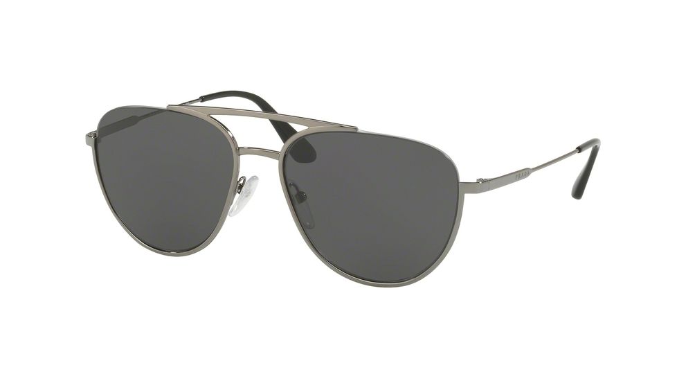 Prada PR50US Progressive Prescription Sunglasses PR50US-5AV5S0-56 - Lens Diameter 56 mm, Frame Color Gunmetal
