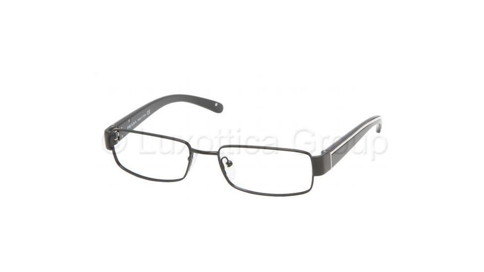 Prada PR51LV Bifocal Prescription Eyeglasses 1BO1O1-5317 - Matte Black 