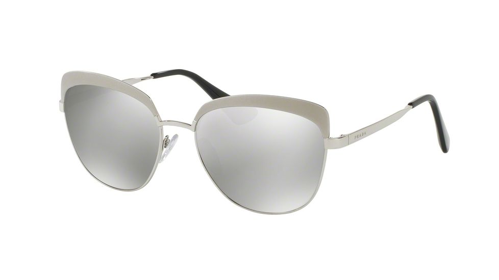Prada PR51TS Bifocal Prescription Sunglasses PR51TS-VAR2B0-56 - Lens Diameter 56 mm, Frame Color Metallized Silver