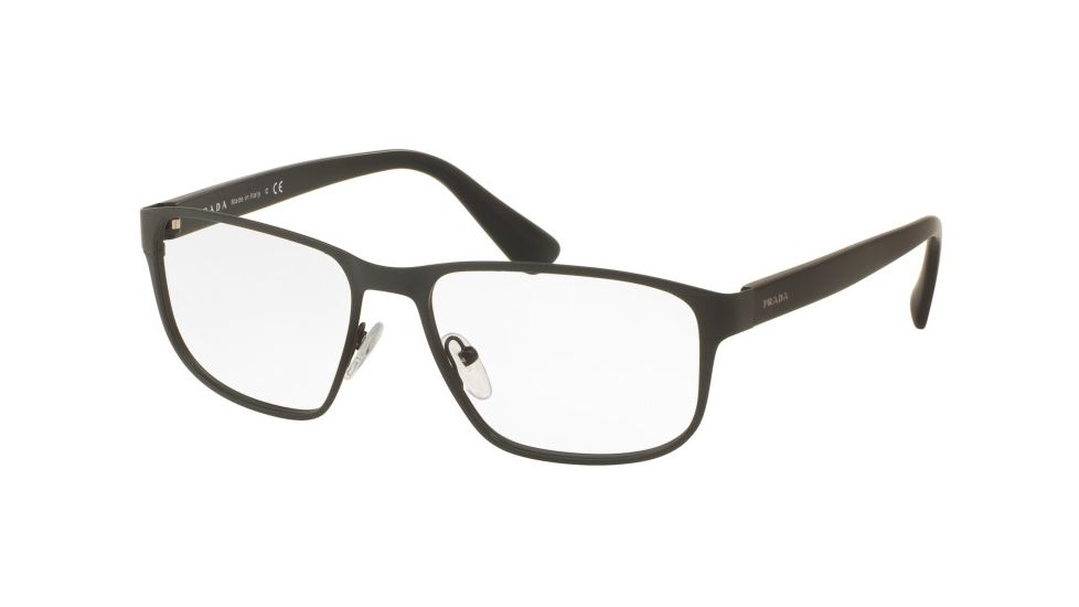 Prada PR56SV Eyeglass Frames TKM1O1-53 - Matte Grey Frame