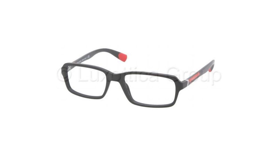 Prada PS01CV Eyeglass Frames 1BO1O1-5117 - Matte Black Frame, 55 mm Lens Diameter